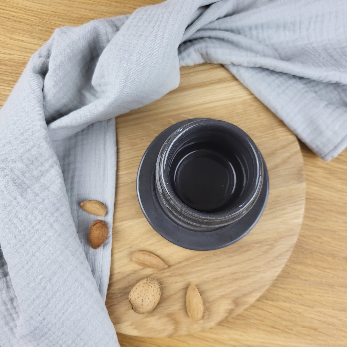 Cotton tea towel for a kitchen I White, pink, beige or grey colors